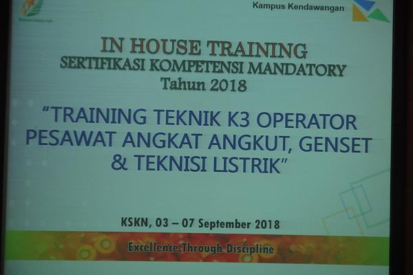 Training & Sertifikasi Bid. PAA - PT BUMI TAMA, Kalimantan